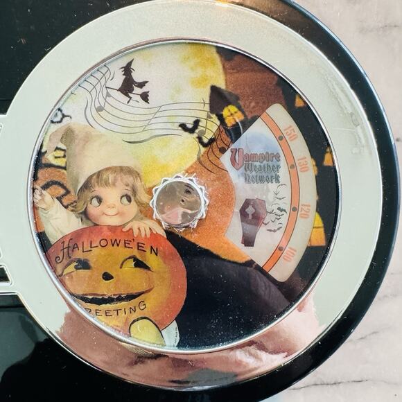 Mr. Halloween 10" Trick Or Treat Vintage Radio Music Talking W/batts Vampire Bat - Picture 8 of 8